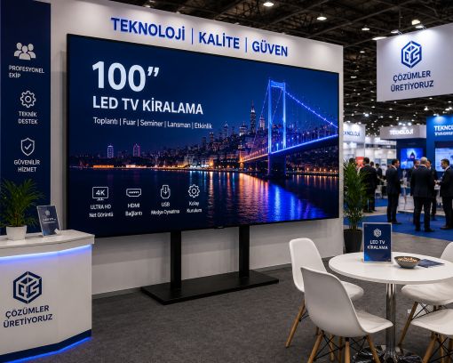 100 ınc led tv kiralama