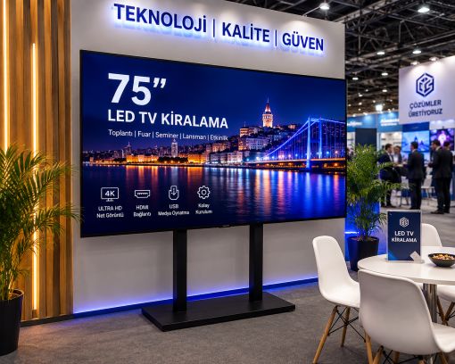 75 ınc led tv kiralama
