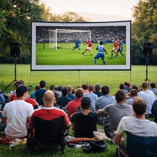 Dev perdede açık hava maç gösterimi prokesiyon kiralama