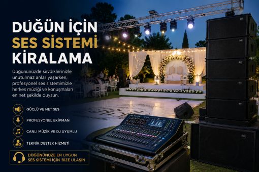 Düğün İçinSes Sistemi Kiralama