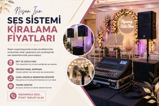Nişan ve Kına İçin Ses Sistemi Fiyatları