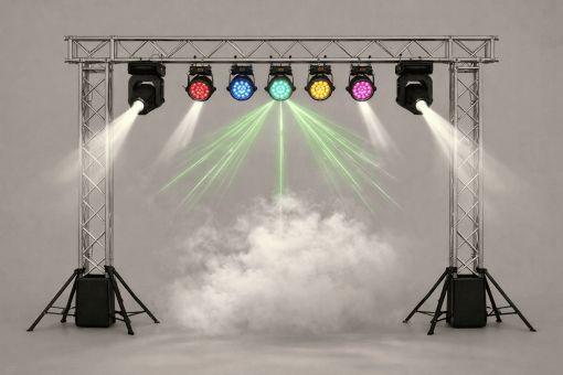 DJ performansı için profesyonel ışık kiralama hizmeti ve parti ışıkları kurulumu