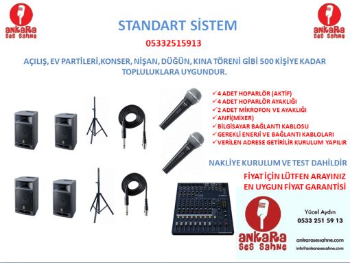 kiralık ses sistemi Ankara